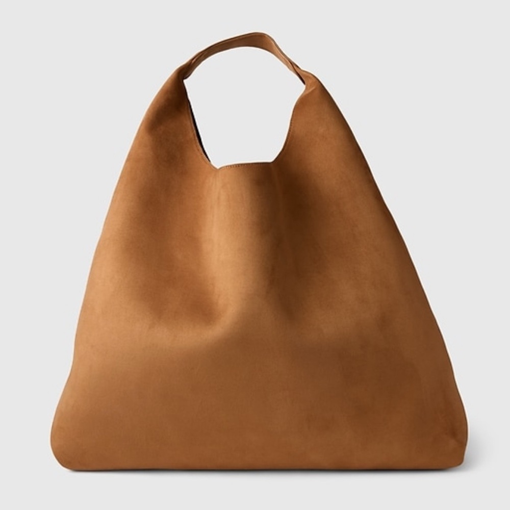 SOLD - NWT - Vegan Suede Slouchy Tote Bag